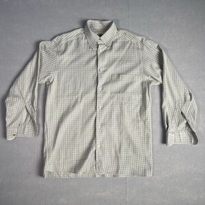 Ermenegildo Zegna Dress Shirt Men Medium Gingham Casual Office Business‎ Career